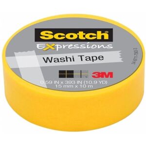 3M C314-ORG Washi Tape .59 in. x 393 in. - 15mmx10m -Orange 3M C314-ORG Washi Tape .59 in. x 393 in. - 15mmx10m -Orange