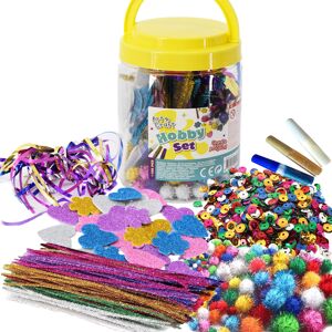 The Magic Toy Shop Kids Craft Jar 100 Pc Arts And Crafts Supplies Set Pom Poms S The Magic Toy Shop Kids Craft Jar 100 Pc Arts And Crafts Supplies Set Pom Poms S