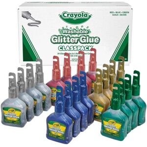 Crayola CYO690020 Washable Glitter Glue Classpack - Assorted Crayola CYO690020 Washable Glitter Glue Classpack - Assorted