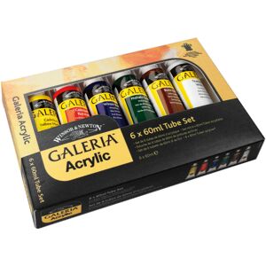Reeves Winsor & Newton Galeria Acrylic Paint 60Ml 6/Pkg-Assorted Colors Reeves Winsor & Newton Galeria Acrylic Paint 60Ml 6/Pkg-Assorted Colors