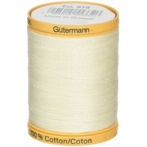 Gütermann Gutermann 876 Yard Natural Cotton Thread Solids - Egg White Gütermann Gutermann 876 Yard Natural Cotton Thread Solids - Egg White