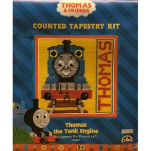 Thomas The Tank Engine Sampler Tapestry / Needlepoint Kit (1) - DMC - 6" x 6" Thomas The Tank Engine Sampler Tapestry / Needlepoint Kit (1) - DMC - 6" x 6"