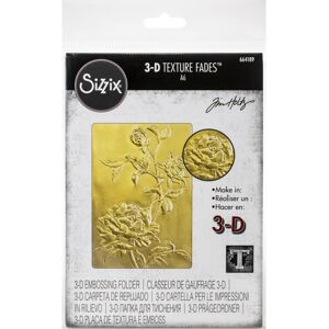 Sizzix Texture Fades Embossing Folder By Tim Holtz-Roses Sizzix Texture Fades Embossing Folder By Tim Holtz-Roses