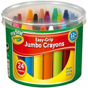 CRAYOLA MY FIRST EASY GRIP 24 JUMBO WAX CRAYONS CRAYOLA MY FIRST EASY GRIP 24 JUMBO WAX CRAYONS