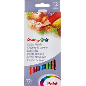 Pentel Arts Colour pencils, Assorted colours, 1 pack of 12 pencils Pentel Arts Colour pencils, Assorted colours, 1 pack of 12 pencils