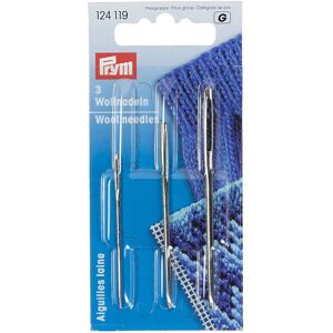 Prym Wool and Tapestry Needles with Gold Eye No. 1 & 3, Metal, Silver, 4.5 x 2 x Prym Wool and Tapestry Needles with Gold Eye No. 1 & 3, Metal, Silver, 4.5 x 2 x