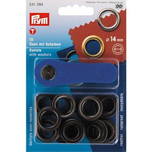 Prym 541384 Eyelets Brass Washer/2 x 1 x 1 cm Black Prym 541384 Eyelets Brass Washer/2 x 1 x 1 cm Black