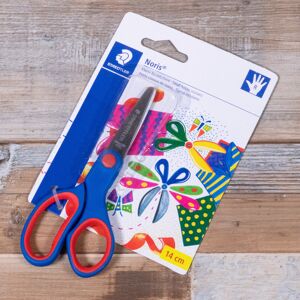 Staedtler Noris 14cm Scissors Right Hand Kids Hobby Craft Soft Grip Staedtler Noris 14cm Scissors Right Hand Kids Hobby Craft Soft Grip