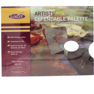 Loxley Artists Tear Off Palette - for Oil, Acrylic paint 36 Sheets 9" x 12" Loxley Artists Tear Off Palette - for Oil, Acrylic paint 36 Sheets 9" x 12"