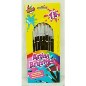 MantraRaj Pack of 12 Artbox Point Paint Brush Kids School Craft Thin Wooden Handle Brushes MantraRaj Pack of 12 Artbox Point Paint Brush Kids School Craft Thin Wooden Handle Brushes