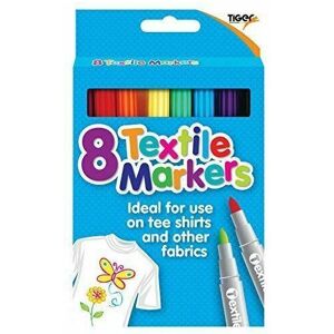 Unbranded 8 Textile Fabric T-shirt Markers Pens Non-Toxic Ink- 8 Assorted Colours clothes Unbranded 8 Textile Fabric T-shirt Markers Pens Non-Toxic Ink- 8 Assorted Colours clothes