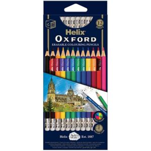 Helix Oxford Erasable Colouring Pencils Pack of 12 Helix Oxford Erasable Colouring Pencils Pack of 12