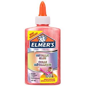 Elmer's Metallic PVA Glue Great for Making Slime Washable Pink 147 ml Elmer's Metallic PVA Glue Great for Making Slime Washable Pink 147 ml