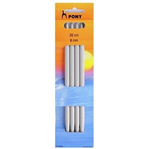 Pony Double Ended Knitting Pins, Multi-Colour, 8mm Pony Double Ended Knitting Pins, Multi-Colour, 8mm