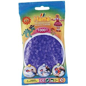 Hama Beads 1,000 Bead Refill Bag - Translucent Lilac Hama Beads 1,000 Bead Refill Bag - Translucent Lilac
