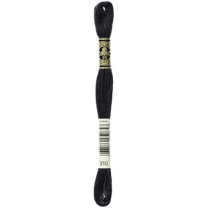 DMC Mouline floss/skein for sewing/embroidery - 8 metres - 310 - Black DMC Mouline floss/skein for sewing/embroidery - 8 metres - 310 - Black