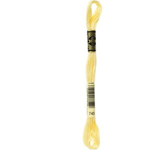 DMC Mouline floss/skein for sewing/embroidery - 8 metres - 745 - Yellow, Light P DMC Mouline floss/skein for sewing/embroidery - 8 metres - 745 - Yellow, Light P
