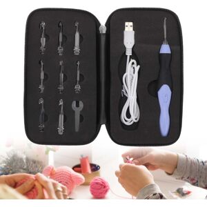 Unbranded 9-in-1 Hooks Light Up Needles Weave Knitting LED USB Crochet Tool Kit Unbranded 9-in-1 Hooks Light Up Needles Weave Knitting LED USB Crochet Tool Kit