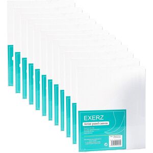 Exerz 20x25cm Canvas Panels 12pcs 280GSM/ Artist Canvas Board 100% Cotton 0.3cm Exerz 20x25cm Canvas Panels 12pcs 280GSM/ Artist Canvas Board 100% Cotton 0.3cm