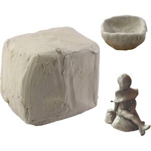 The Magic Toy Shop Self-Hardening Grey Air-Dry Modelling Clay 500g for Art & Cra The Magic Toy Shop Self-Hardening Grey Air-Dry Modelling Clay 500g for Art & Cra