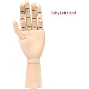 Unbranded (7" Baby Left Hand) Wooden Hand Model Drawing Jointed Movable Fingers Unbranded (7" Baby Left Hand) Wooden Hand Model Drawing Jointed Movable Fingers