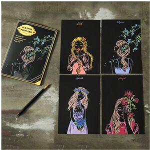 Unbranded (The Beautiful Girl?4 paintings?) Colorful Scratch Art Paper Magic Painting Pape Unbranded (The Beautiful Girl?4 paintings?) Colorful Scratch Art Paper Magic Painting Pape