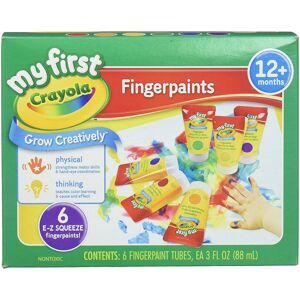 Crayola; My First Crayola; Fingerpaint Kit; Art Tools; 6 Different Colored Tubes Crayola; My First Crayola; Fingerpaint Kit; Art Tools; 6 Different Colored Tubes