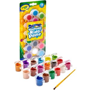 Crayola Washable Kids Paint Set & Paintbrush, Painting Supplies, 18 Count Crayola Washable Kids Paint Set & Paintbrush, Painting Supplies, 18 Count