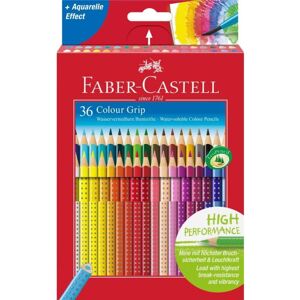 Faber Castell 36 Colour Grip Water-soluble Colour Pencils 112442 Faber Castell 36 Colour Grip Water-soluble Colour Pencils 112442