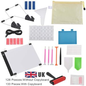 Unbranded 133PC Diamond Painting Tools LED Pad Drawing Board Stand Accessories Unbranded 133PC Diamond Painting Tools LED Pad Drawing Board Stand Accessories