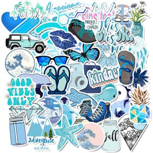 Unbranded 50 Pcs/Lot Anime Stickers Blue Ins Wind Luggage Stickers Waterproof Graffiti L Unbranded 50 Pcs/Lot Anime Stickers Blue Ins Wind Luggage Stickers Waterproof Graffiti L
