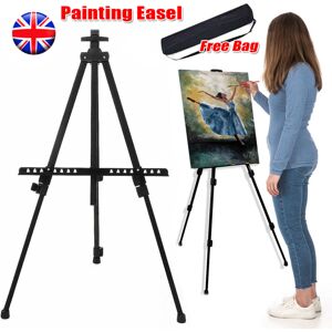 Unbranded Adjustable Telescopic Folding Easel Tripod with Carry Bag - Lightweight Artist D Unbranded Adjustable Telescopic Folding Easel Tripod with Carry Bag - Lightweight Artist D