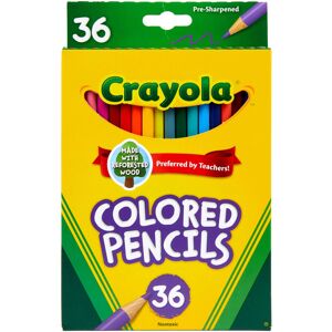 Crayola Colored Pencil Set, School Supplies, Assorted Colors, 36 Count, Long Crayola Colored Pencil Set, School Supplies, Assorted Colors, 36 Count, Long