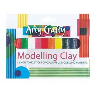 Arty Crafty Kids 12 Modelling Clay Plasticine Non Toxic Play Craft School Activity Arty Crafty Kids 12 Modelling Clay Plasticine Non Toxic Play Craft School Activity