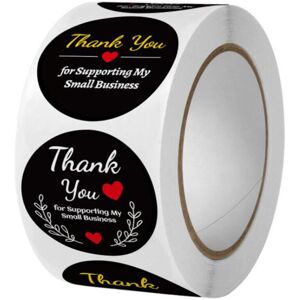 Unbranded Thank You for Supporting My Small Business Stickers Black Design Handmade Love H Unbranded Thank You for Supporting My Small Business Stickers Black Design Handmade Love H