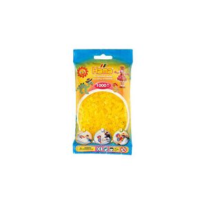 Hama 1000 Beads Refill Bag - Translucent Yellow Hama 1000 Beads Refill Bag - Translucent Yellow