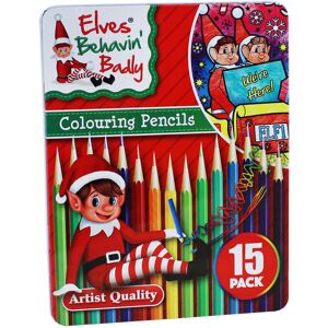 Unbranded (Elves 15 Pack Colouring Pencils) Christmas Elf Kids Activity Art Colouring Stic Unbranded (Elves 15 Pack Colouring Pencils) Christmas Elf Kids Activity Art Colouring Stic