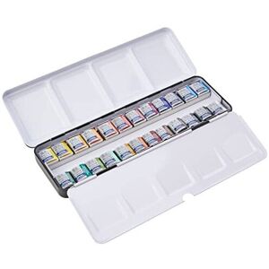 Winsor & Newton 390645 Cotman Water Colour Box-24 24 x Half Pan Metal Sketchers Winsor & Newton 390645 Cotman Water Colour Box-24 24 x Half Pan Metal Sketchers