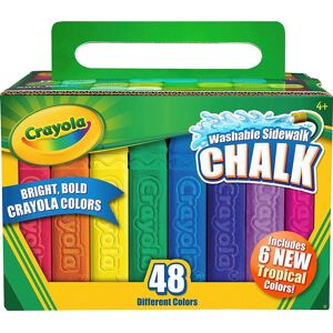 Washable Sidewalk Chalk, 48 Assorted Bright Colors by Crayola by Crayola Washable Sidewalk Chalk, 48 Assorted Bright Colors by Crayola by Crayola