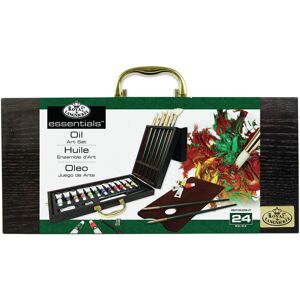 Royal Brush essentials(TM) Wooden Box Art Set-Oil Painting 27pc -OIL2020 Royal Brush essentials(TM) Wooden Box Art Set-Oil Painting 27pc -OIL2020