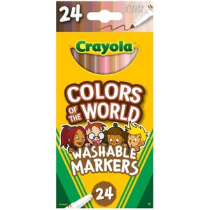 Crayola Colors Of The World Fine Line Washable Markers 24/Pk587810 Crayola Colors Of The World Fine Line Washable Markers 24/Pk587810
