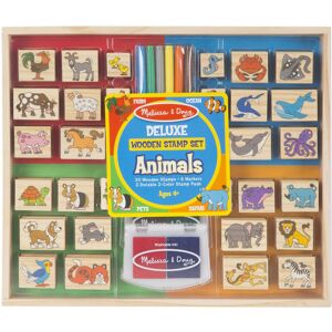 Melissa & Doug Deluxe Wooden Stamp Set -Animals -MD2394 Melissa & Doug Deluxe Wooden Stamp Set -Animals -MD2394