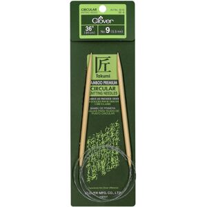 Clover Takumi Bamboo Circular Knitting Needles 36"-Size 9/5.5mm -1636-9 Clover Takumi Bamboo Circular Knitting Needles 36"-Size 9/5.5mm -1636-9