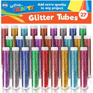 SOL 27 x Glitter Tubes in Assorted Vibrant Colours Glitter Shakers SOL 27 x Glitter Tubes in Assorted Vibrant Colours Glitter Shakers