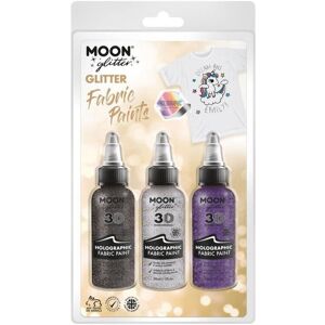 Smiffy's Moon Glitter Holographic Glitter Fabric Paint Smiffy's Moon Glitter Holographic Glitter Fabric Paint