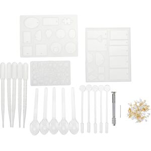 GreenZech 127PCS Silicone Pendant Mould Jewelry Making Necklace DIY Mold Set Craft Easy GreenZech 127PCS Silicone Pendant Mould Jewelry Making Necklace DIY Mold Set Craft Easy