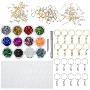 GreenZech 186pcs Jewelry Mould Handmade Crystal Glue Mould Set Resin Silicone DIY Mold Kit GreenZech 186pcs Jewelry Mould Handmade Crystal Glue Mould Set Resin Silicone DIY Mold Kit