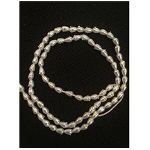 Disney White Pearl, Droplet Shape Spacer Loose Beads. Imitation Pearls/Faux Disney White Pearl, Droplet Shape Spacer Loose Beads. Imitation Pearls/Faux