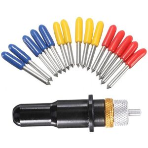 GreenZech (45) 12mm Black Cutting Plotter With 5pcs Blades 30/45/60 Degree for Roland Viny GreenZech (45) 12mm Black Cutting Plotter With 5pcs Blades 30/45/60 Degree for Roland Viny