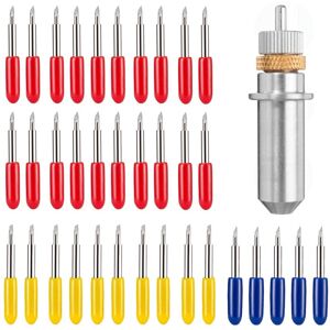 GreenZech 41Pcs Tungsten Steel Blade and Vinyl Cricut Cutting Plotter Holder Carbide Film GreenZech 41Pcs Tungsten Steel Blade and Vinyl Cricut Cutting Plotter Holder Carbide Film